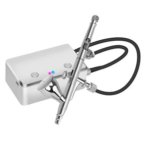 Portable Upgraded Dual-Action Airbrush Kit with Compressor Kit Spray Painting Air Brush Nail Design Model Art Craft Tattoo I-BEAUTEE