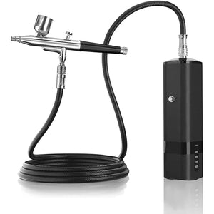 Best 32 PSI Cordless Airbrush With Compressor Portable Higher Pressure Black And Red Color 1.2M Hose Pneumatic Tool Pump I-BEAUTEE