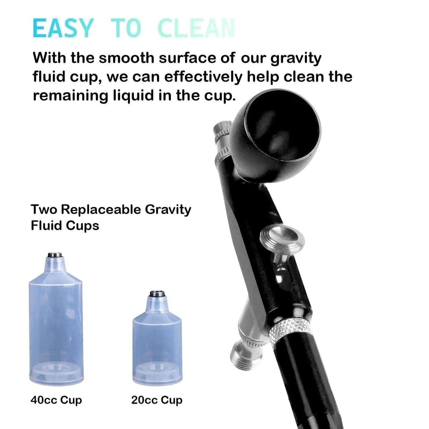 Airbrush Pen kit with Gravity Fluid Cup -  - I-BEAUTEE