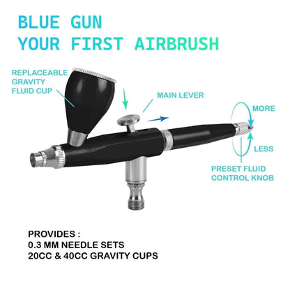 Airbrush Pen kit with Gravity Fluid Cup -  - I-BEAUTEE