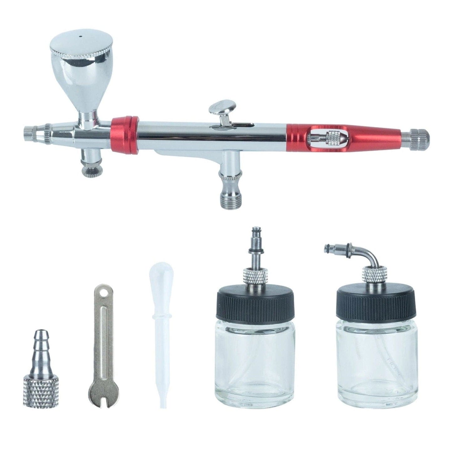 Airbrush Pen with Rotatable Air Brush Head,Gravity and Both Side Siphon Feeding -  - I-BEAUTEE