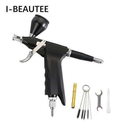 Dual Action Easy Clean Trigger Gravity Type High Capacity Spray Airbrush Gun -  - I-BEAUTEE