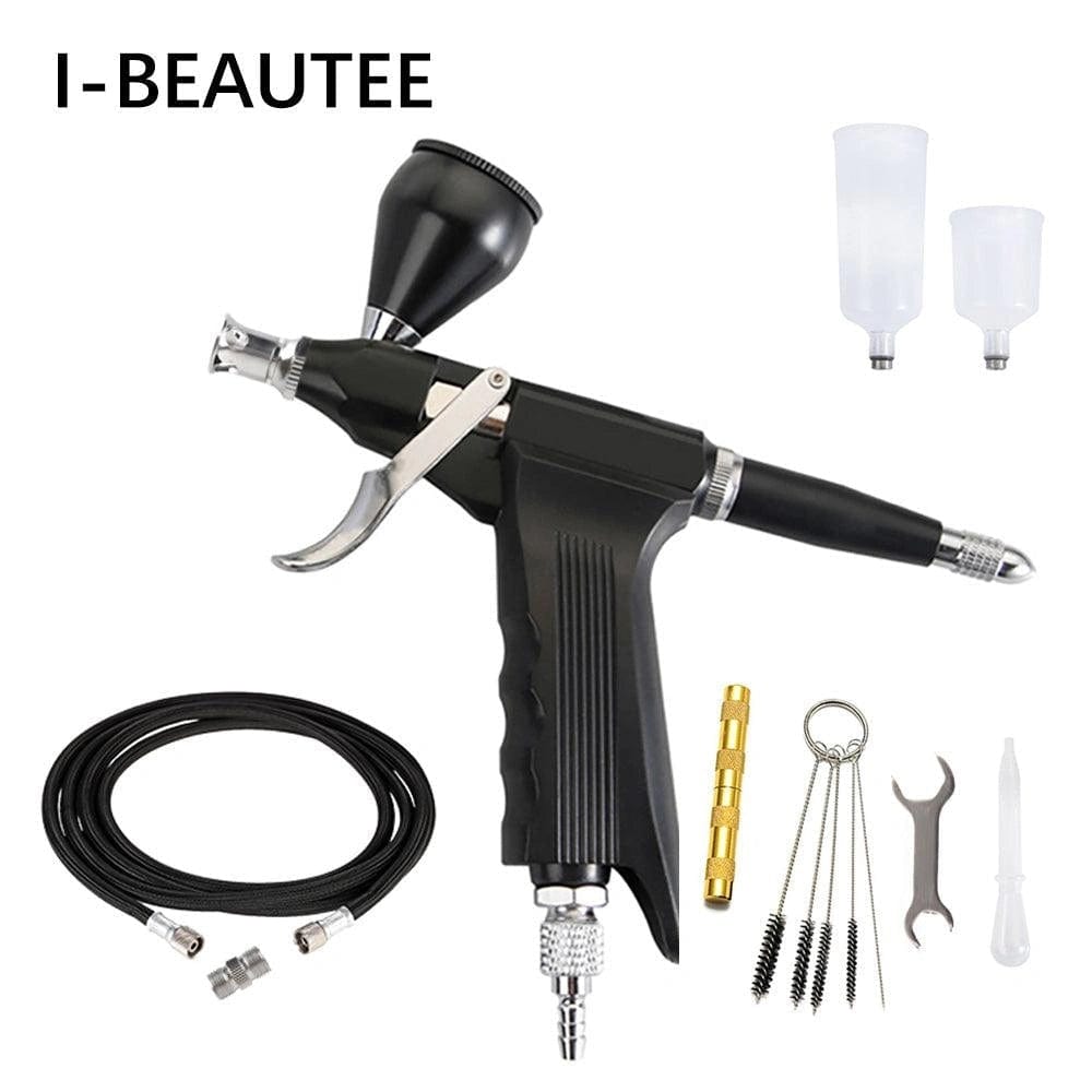 Dual Action Easy Clean Trigger Gravity Type High Capacity Spray Airbrush Gun -  - I-BEAUTEE