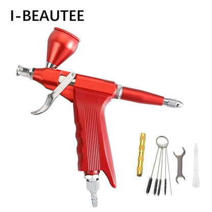 Dual Action Easy Clean Trigger Gravity Type High Capacity Spray Airbrush Gun -  - I-BEAUTEE