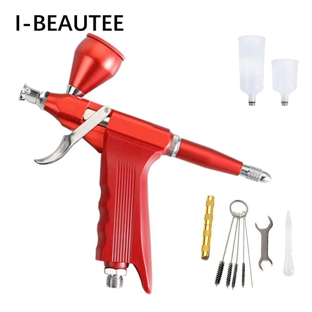 Dual Action Easy Clean Trigger Gravity Type High Capacity Spray Airbrush Gun -  - I-BEAUTEE