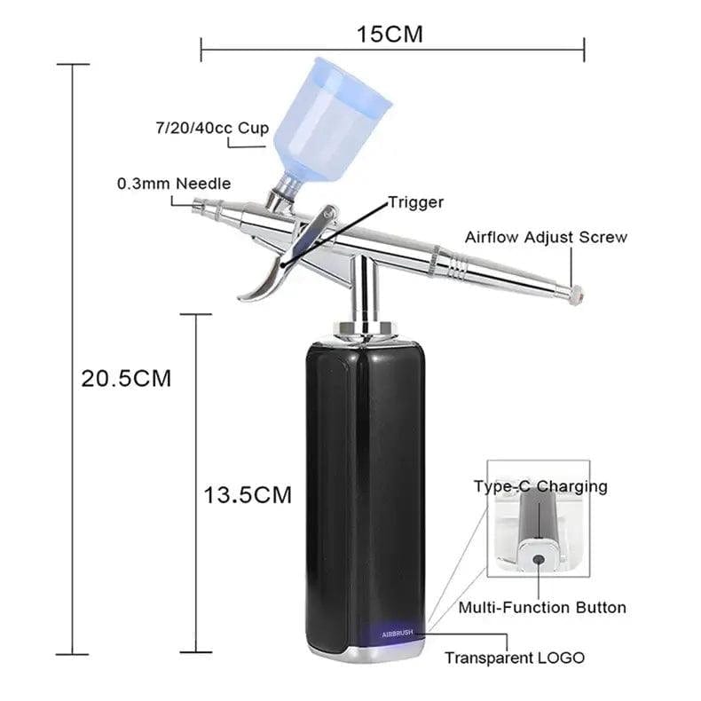 Mini Compressor Rechargeable Cordless Airbrush Kit -  - I-BEAUTEE